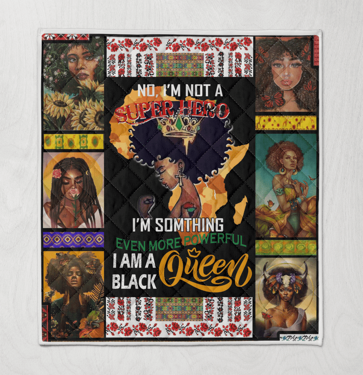 Quilt for black queen afro art quilt for black women quilt for black girl