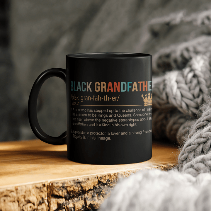 Mug for grandfather black grandfather definition mug