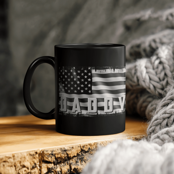 father's day Mug for dad gifts for father america flag daddy mug