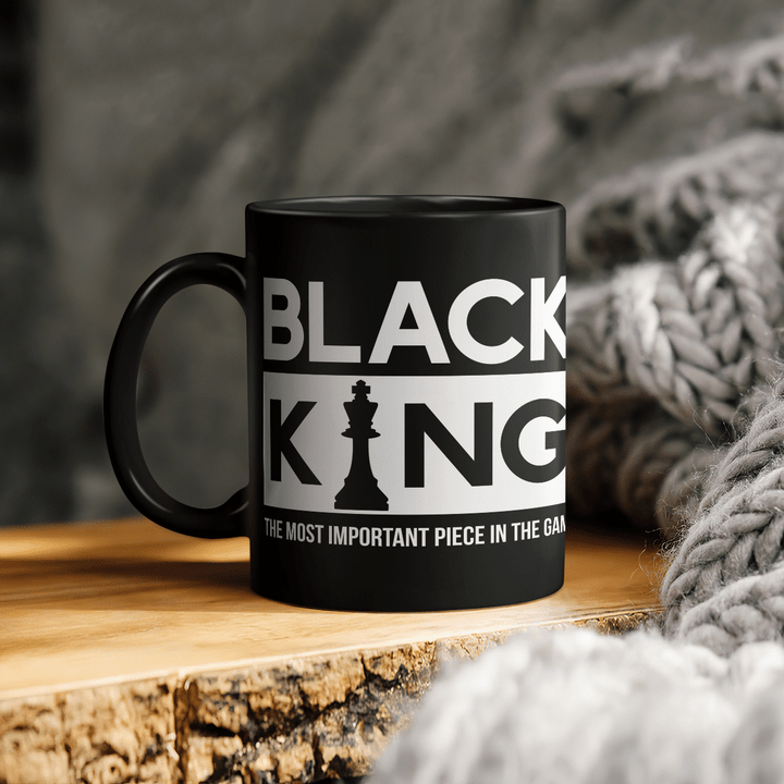 Mug for king black king gifts black king the most important piece in the game mugs
