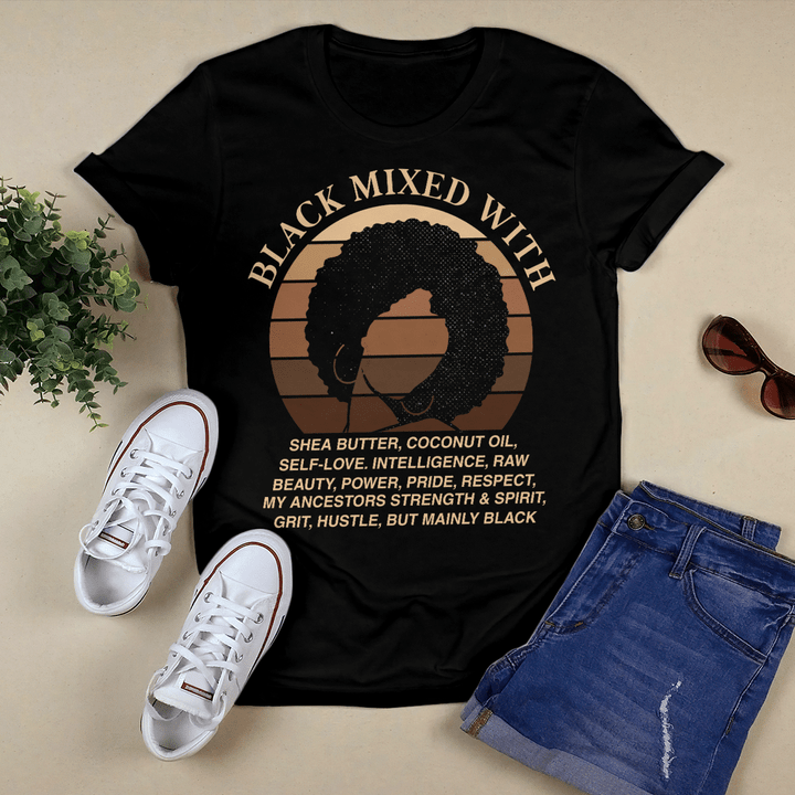 Black woman shirt black mixed with shirt black pride shirt black is beautiful shirt for black women