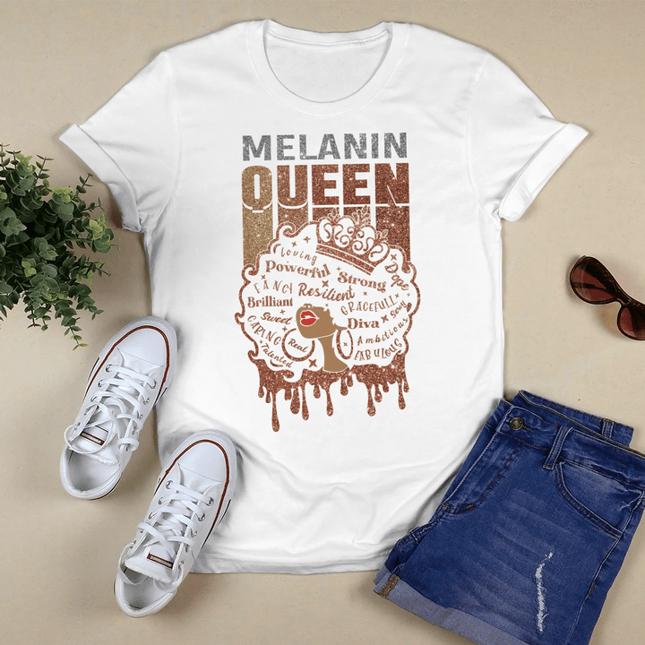 Shirt for queen black queen shirt for black girl melanin queen shirt for black women