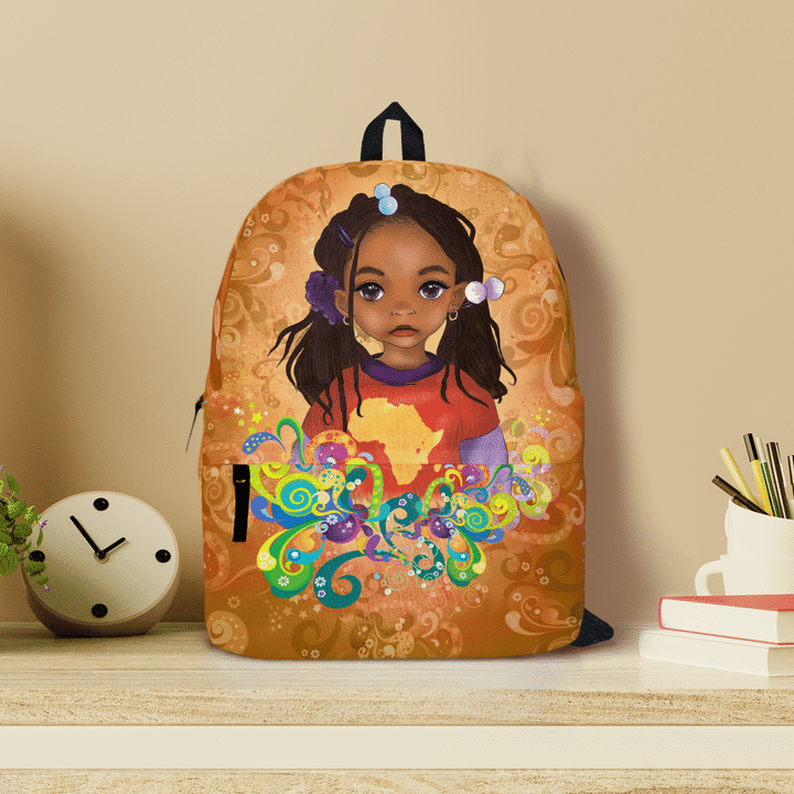 black girl backpack back to school backpack for curly girl curl bookbag