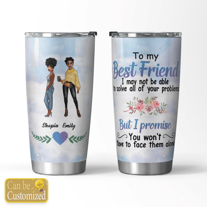 Personalized tumbler to my bestie tumbler for best friend gift for best friend tumbler to best friends (2 Girls)
