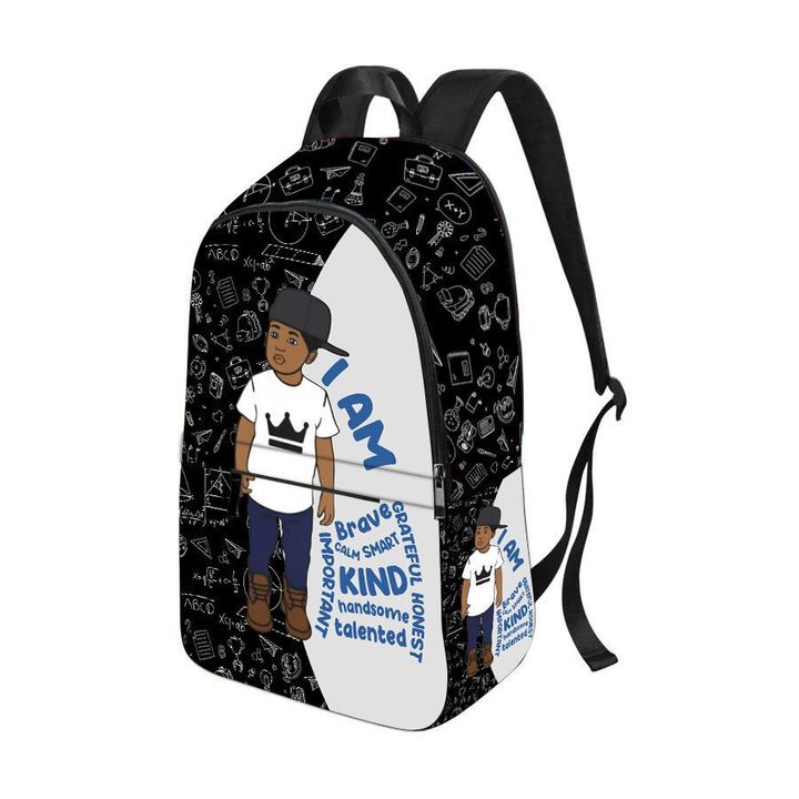 Black boy backpack back to school backpack for black boy I am brave bookbag