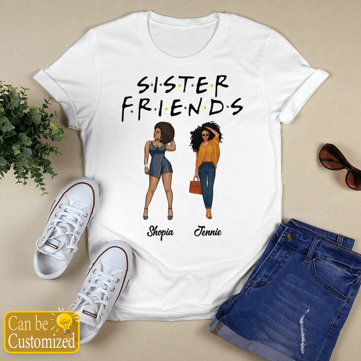 Sister friend shirt for best friend shirt to best friends shirt for 2 black friends customized