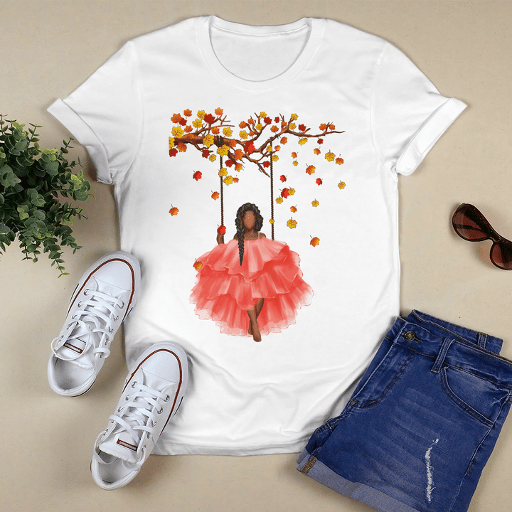 Hello autumn shirt for black girl it's the most wonderful time of the year tshirt Pumpkin Day