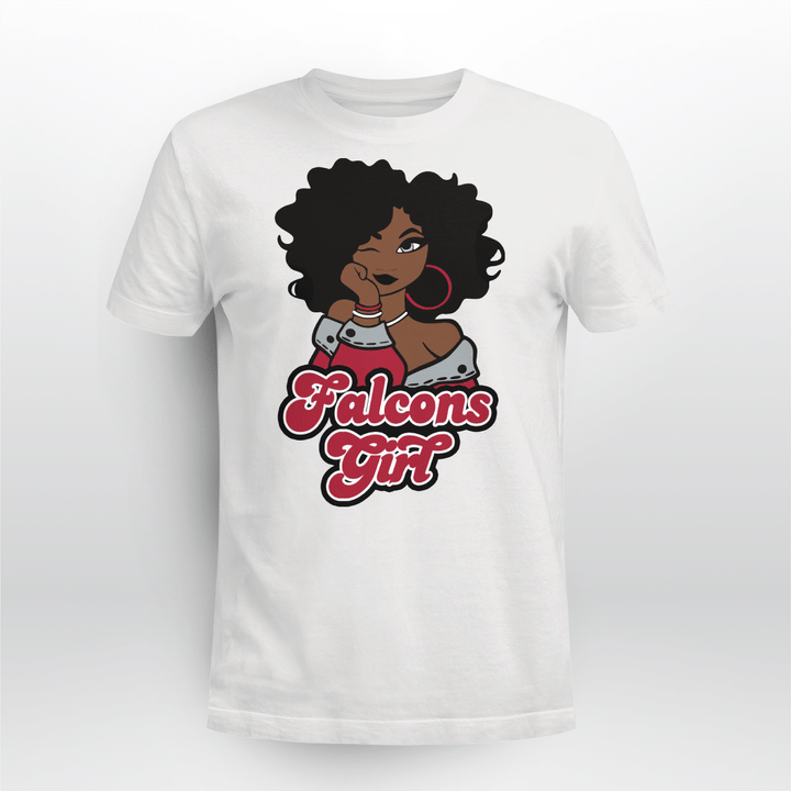 Falcons girl shirt football girl