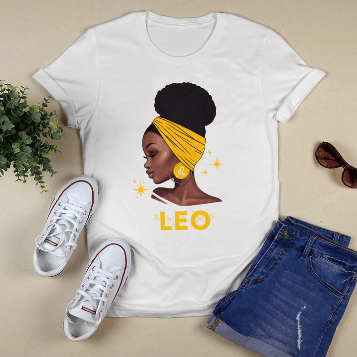 Zodiac shirt birthday gift for black girl zodiac tshirt leo queen shirt