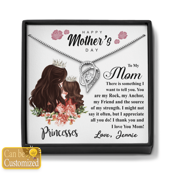 Personalized Necklace Happy Mother's Day To My Mom There Is Something I Want To Tell You