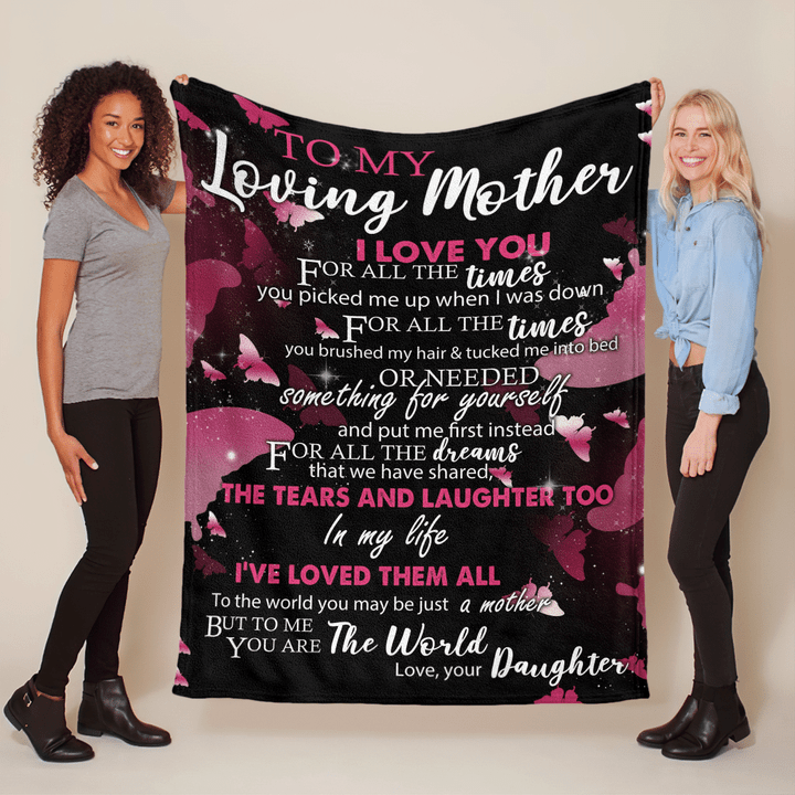 Mother's day blanket for mom I love you for all the times blanket gift for mom happy mother's day blanket