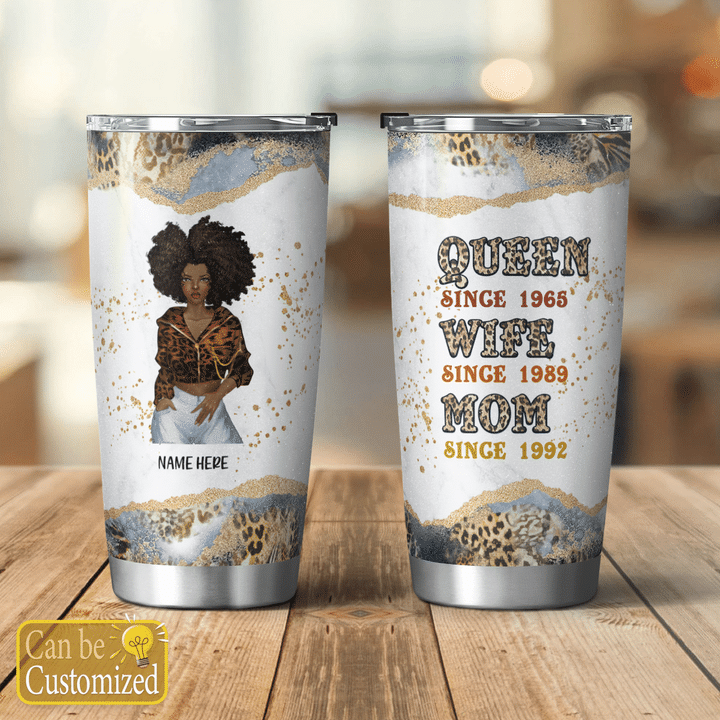 Mother's day personalized tumbler for mom Queen Wife Mom tumbler gift for mom mother's day tumbler