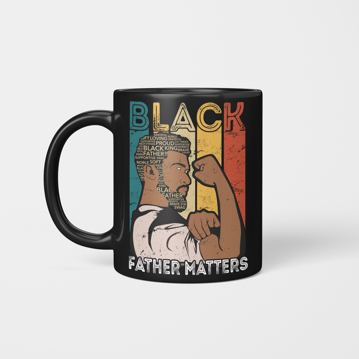 Father's day mug for dad African American dad black father matters coffee mug gift for black dad father's day gift