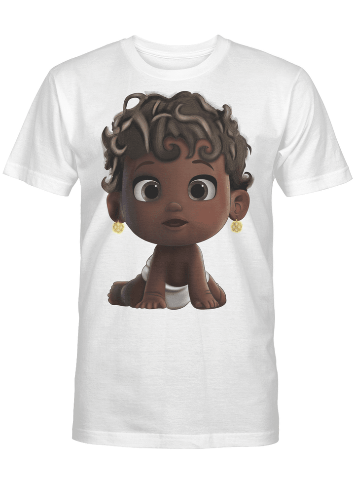 Shirt for black kid is curly active kid tshirt