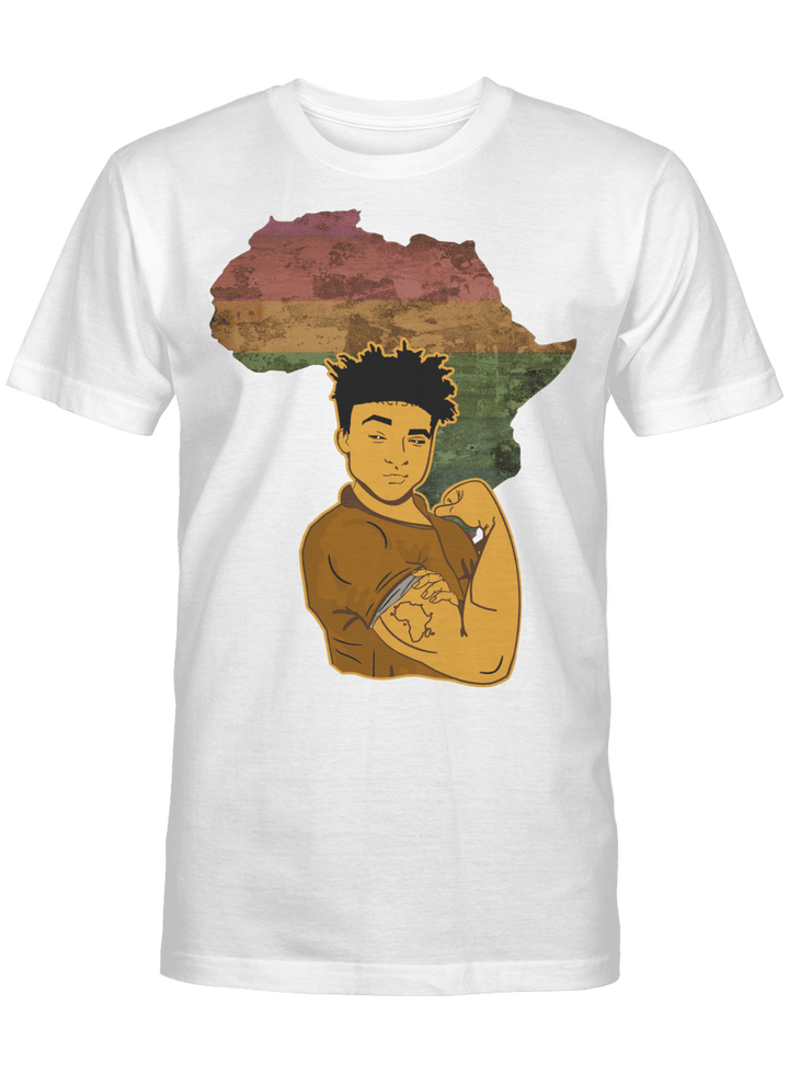 Africa man shirt for black men pride tshirt