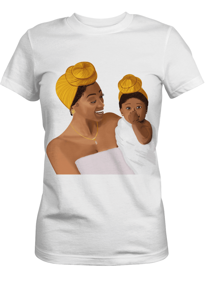 Mother's day Shirt for black mother and daughter african american tshirt