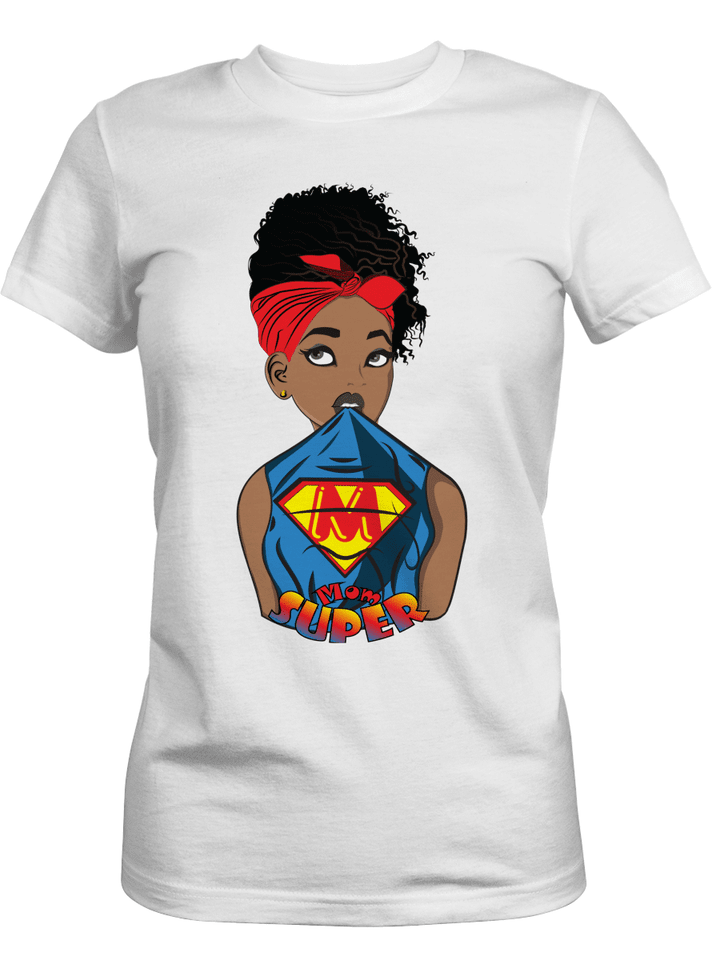 Mother's day Africa mom shirt for black super mom tshirt