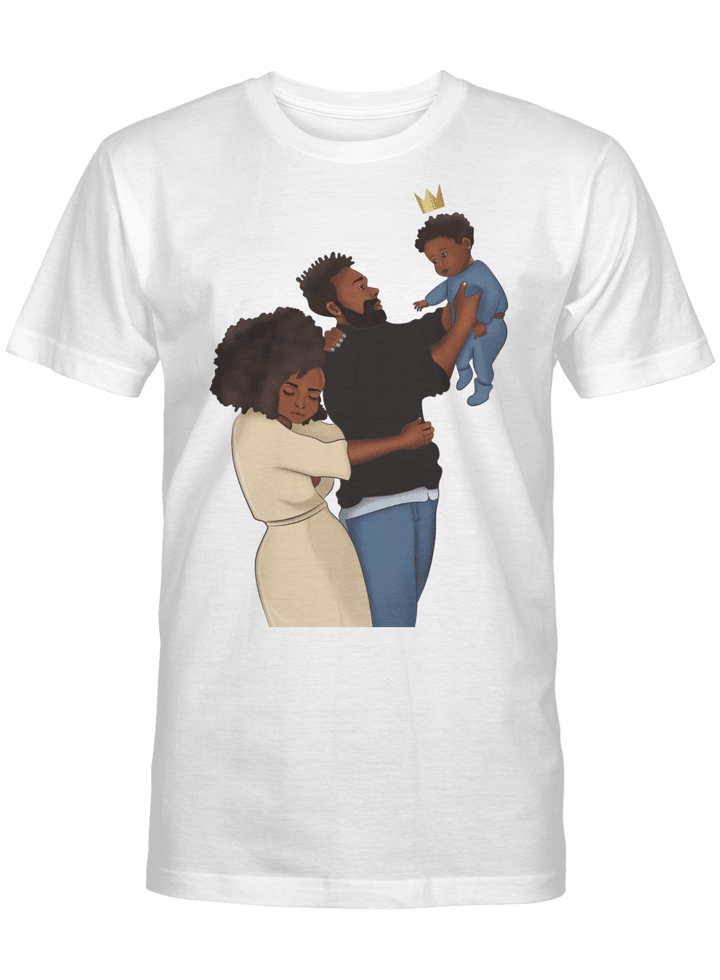 Family shirt for black family happy tshirt