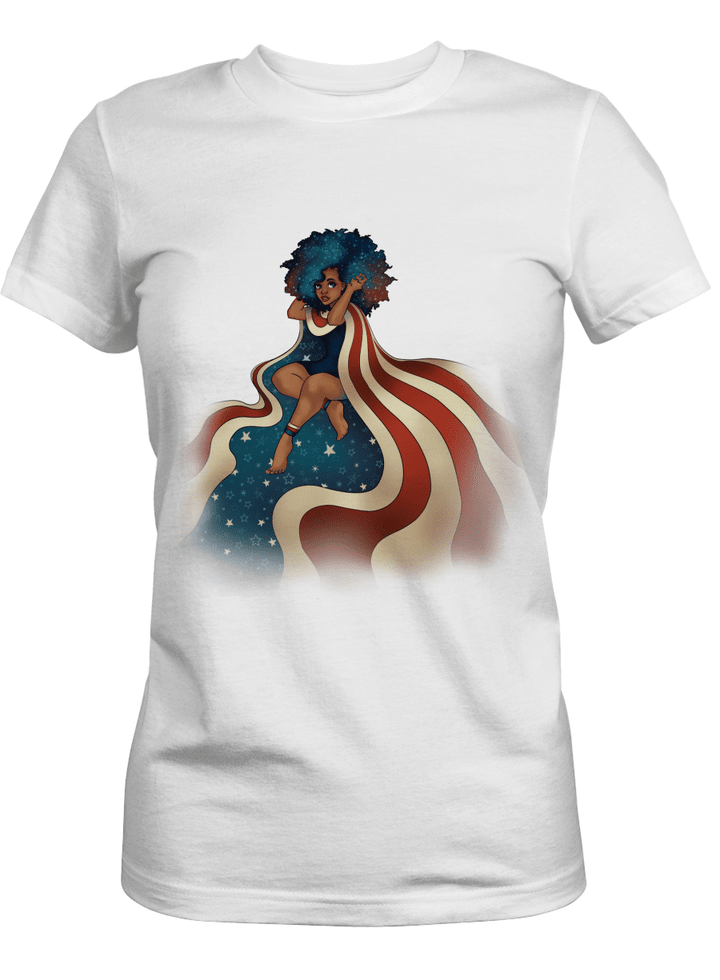 4th of july shirt for black girl american shirt for independence day