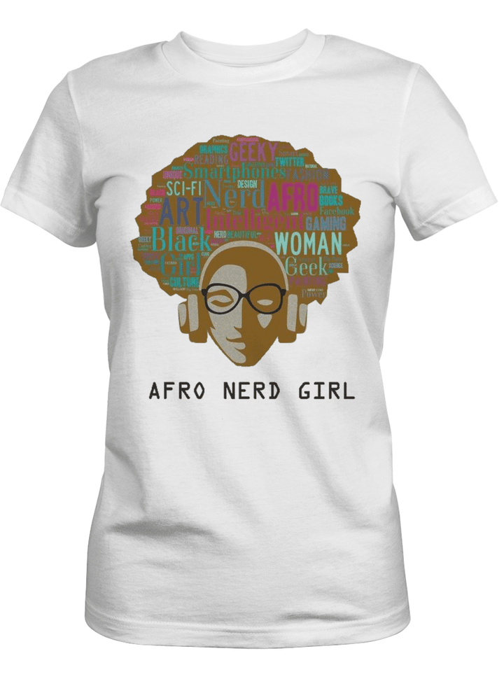 Afro women shirt for black girl afro beauty magic girl art shirt for african girl