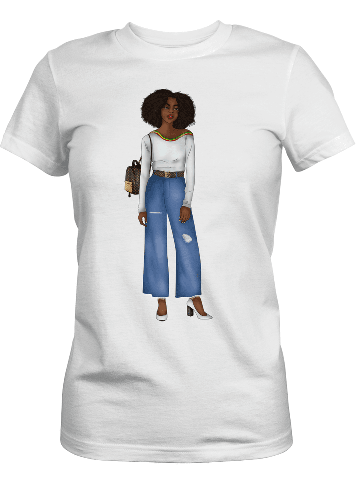 Shirt for black girl afro shirt for african american girl