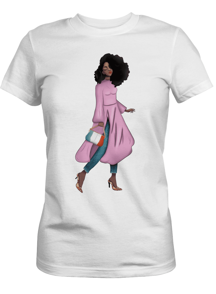 Shirt for black girl dreaming black girl art shirt for african american girl