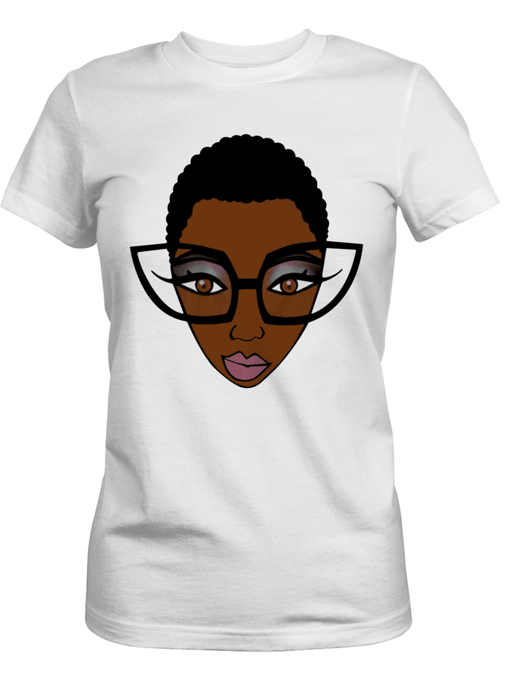 Shirt for black women natural short hair art shirt for black girl