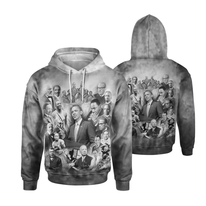 They make our history black heroes all over print shirt 3d hoodie black king