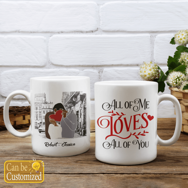 Personalized mug black couple gift for her for him valentine's day gift Valentine's day gift