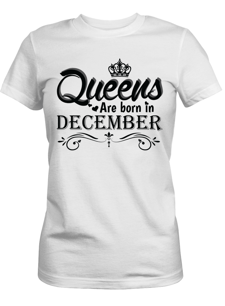 Black girl december shirt queen are born in december birthday shirt for black women