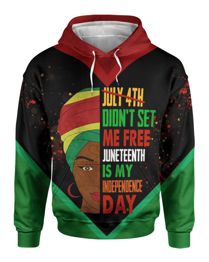 Juneteenth black girl all over print shirt 3d hoodie