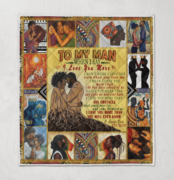 Quilt for black couple art quilt for couple wife husband or girlfriend boyfriend valentine's day wedding anniversary Valentine's day gift