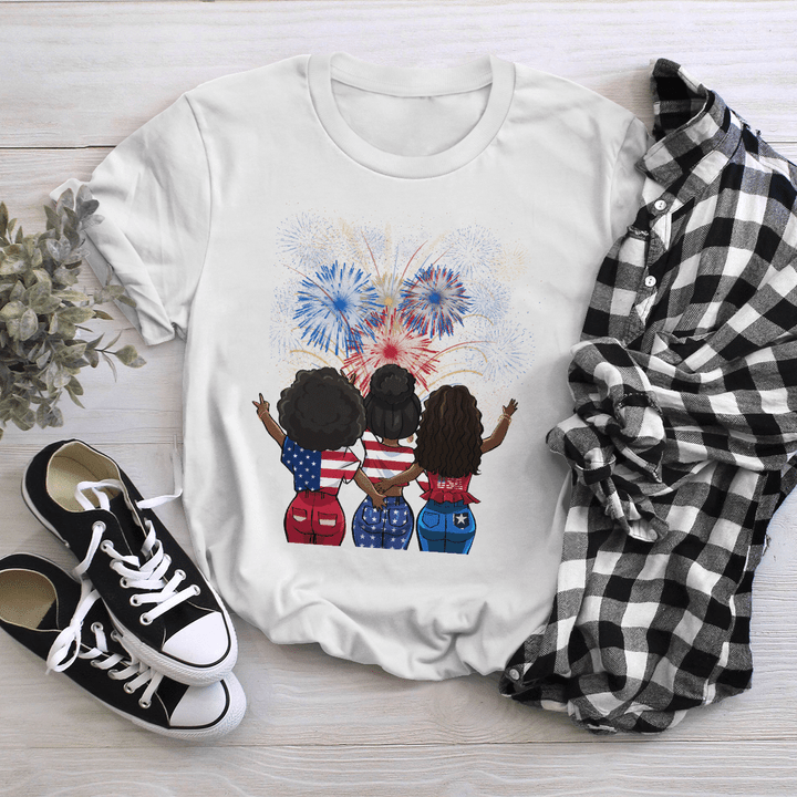 Independence day girl friends shirts