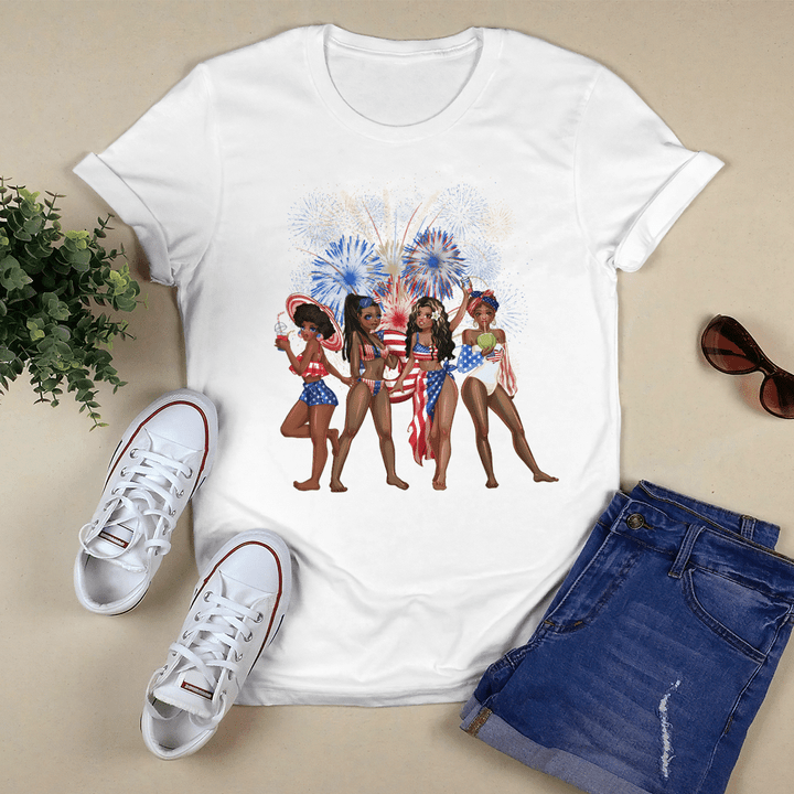 Independence day girl friends shirts