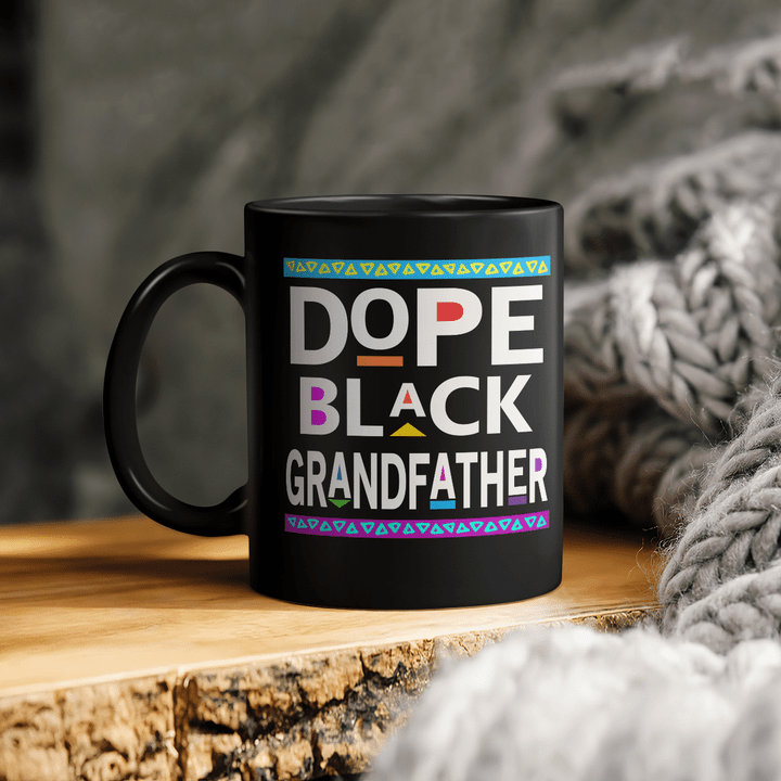 Mug for grandfather dope black grandfather mug