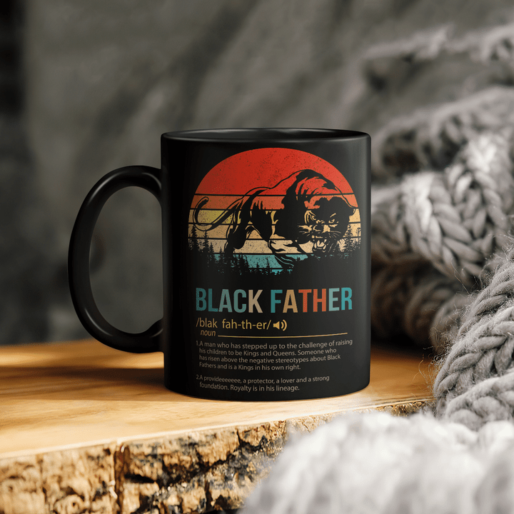 father's day Panther mug gifts for black father definition mug