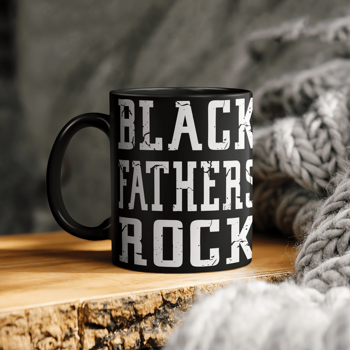father's day Mug for father gifts for black fathers rock mug