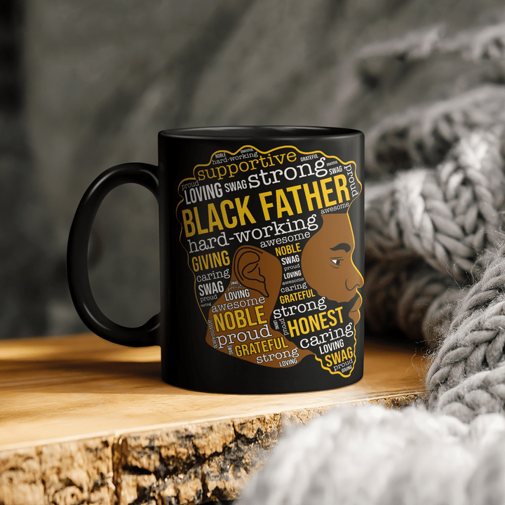 father's day Mug for father black father art africa mug