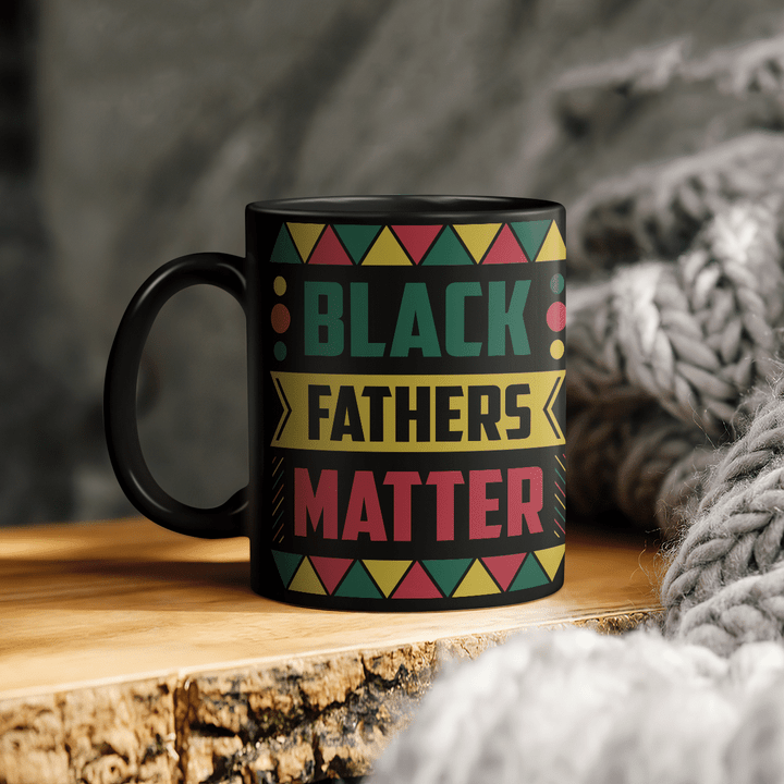 father's day Mug for father gifts for black fathers matter color mug