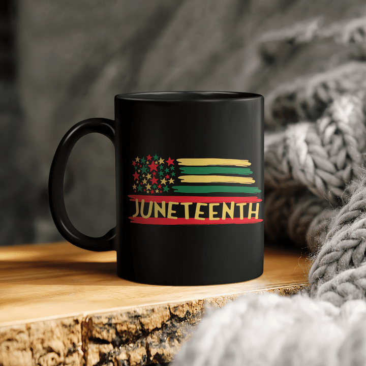Juneteenth mug african flag happy independence day mugs