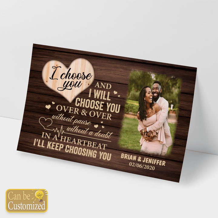 Personalized canvas poster for couple wife husband or girlfriend boyfriend valentine's day wedding anniversary gift Valentine's day gift