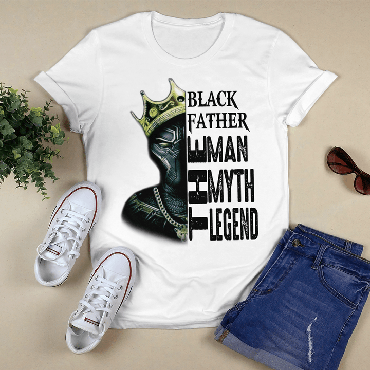 father's day Black father shirt  for black dad black panther dad shirt for fathers day shirt the man the myth the legend