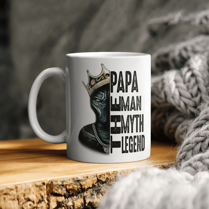 father's day Panther papa mug gifts for panther the man the myth the legend mug