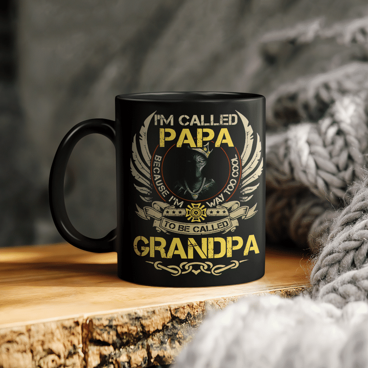 Fanther grandpa mug gifts for grandpa black grandpa mug i am called papa mugs