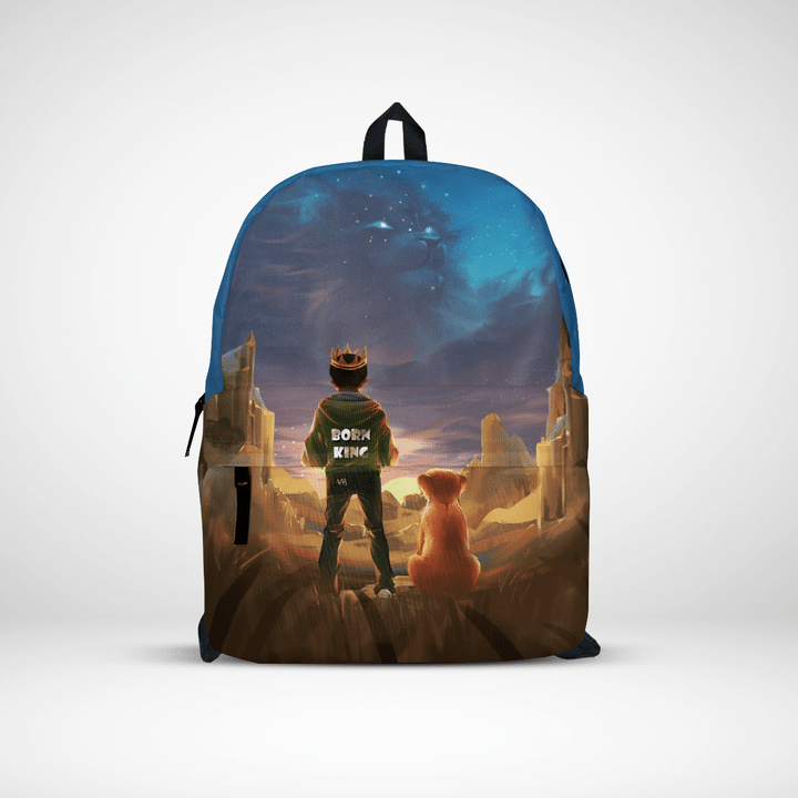 Black born king backpack back to school backpack for black boy bookbag