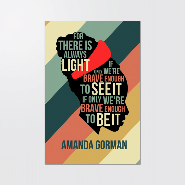Amanda Gorman Poster Canvas Prints decor