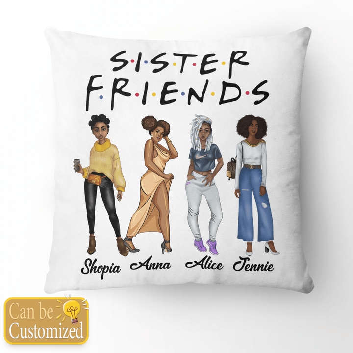 Personalized pillow for friend sisters pillow bff gift to bestie pillow gift for best friend custom pillow