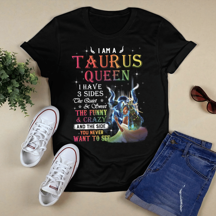 Zodiac shirt birthday gift for black girl zodiac tshirt i am a taurus queen shirt