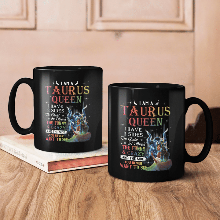 Zodiac mug birthday gift for black girl zodiac mug i am a taurus queen mug