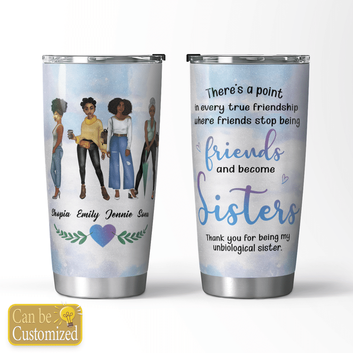 Personalized tumbler to my bestie tumbler for best friend gift for best friend tumbler to best friends tumbler (4 Girls)